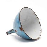 Large Blue Graniteware Funnel (featured in a Bob Timberlake painting)