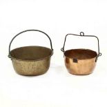 Two Antique Metal Cook Pots