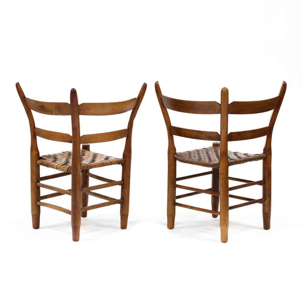 Two Southern Officer's Corner Chairs - Image 4 of 5