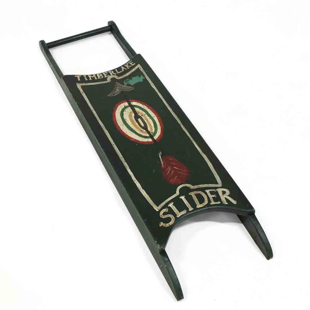 Painted Child's Wooden Sled - Image 2 of 2