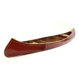 Antique Old Town 17.5 Foot Wood Canoe