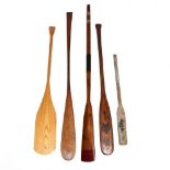 Five Vintage Oars