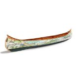 Island Falls Canoe, Millennium Sojourner Limited Edition Artist Painted Canoe