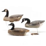 Three Vintage Canada Goose Working Decoys