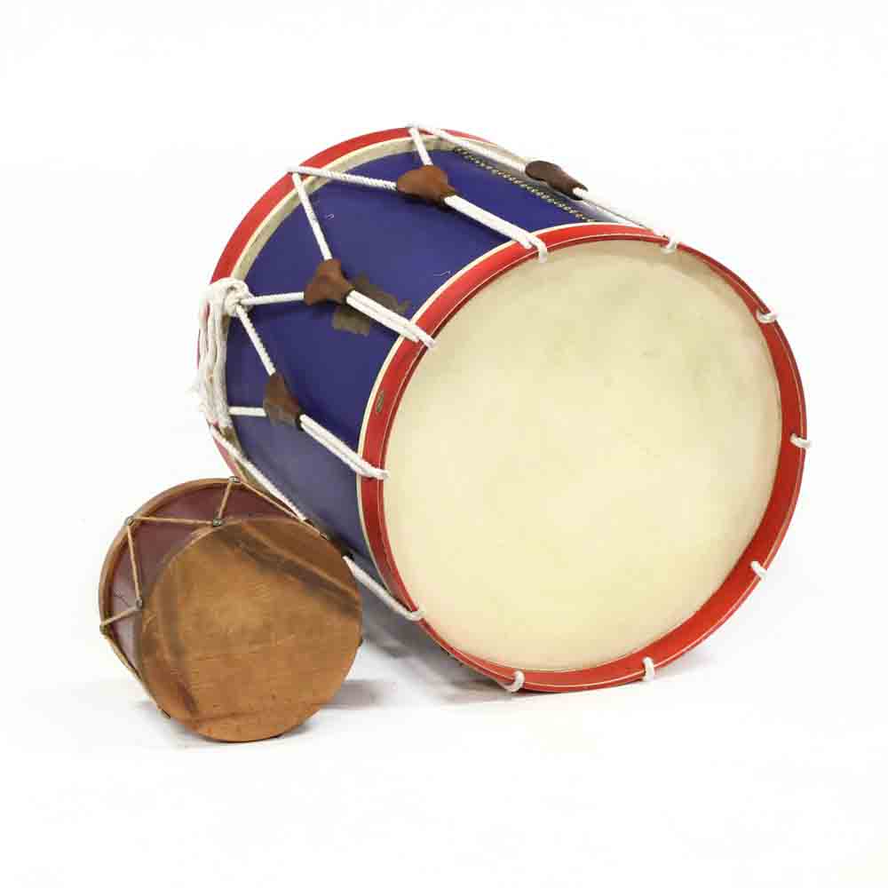 Two Decorative Drums with Faux Heads - Image 4 of 4