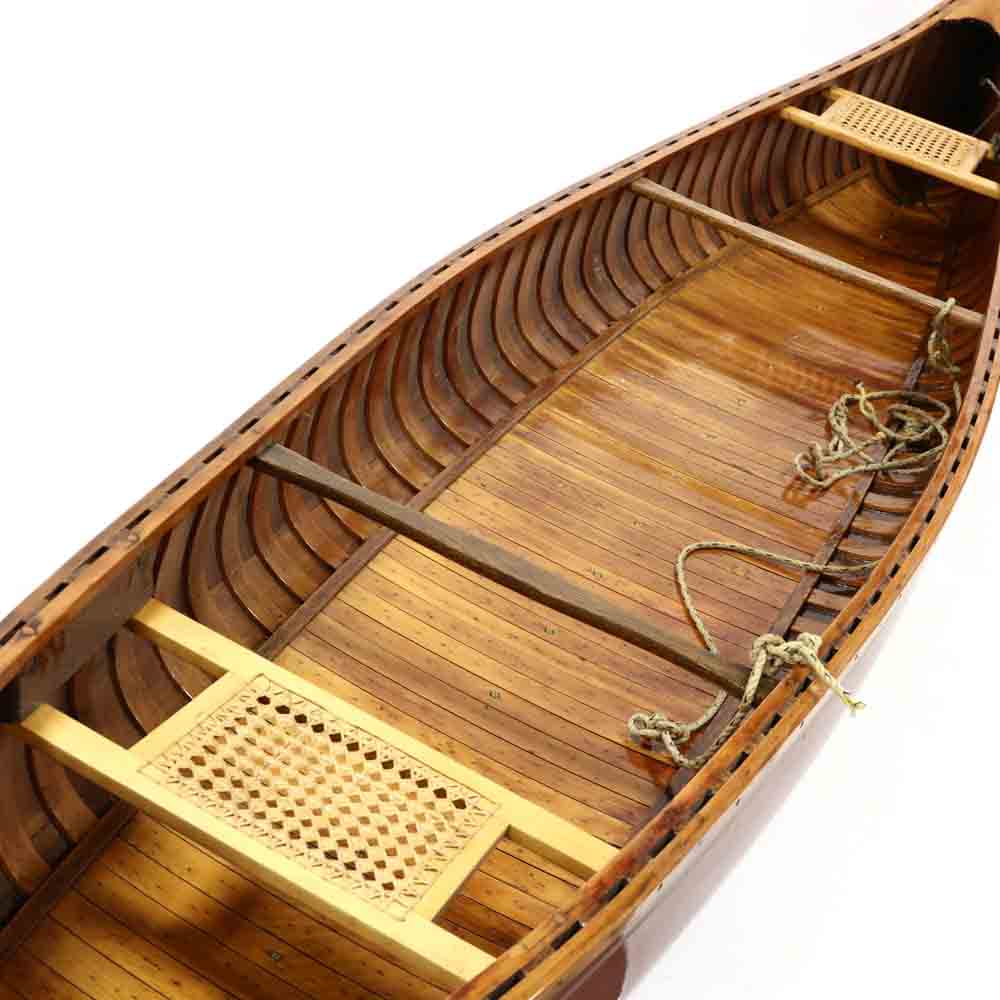 Antique Old Town 17.5 Foot Wood Canoe - Image 3 of 7