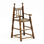 Abe Cassidy Jr. (NC, b. 1942), Primitive Style Child's Highchair