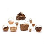 Collection of Ten Small Baskets