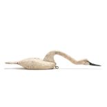 Ronnie Wade (NC, b.1943), An Unusual Large Hissing Swan Decoy