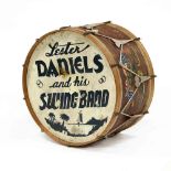 Vintage Bass Drum With Band Name