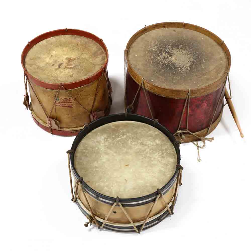 Grouping of Seven Small Drums - Image 4 of 7