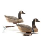 A Pair of Canada Goose Decoys, "Doc Zimmerman Rig"