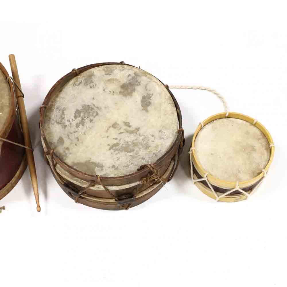 Grouping of Seven Small Drums - Image 2 of 7