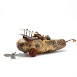 A Whimsical Contemporary Folk Art Gourd Biplane