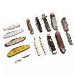 Fifteen (15) Vintage Pocket Knives