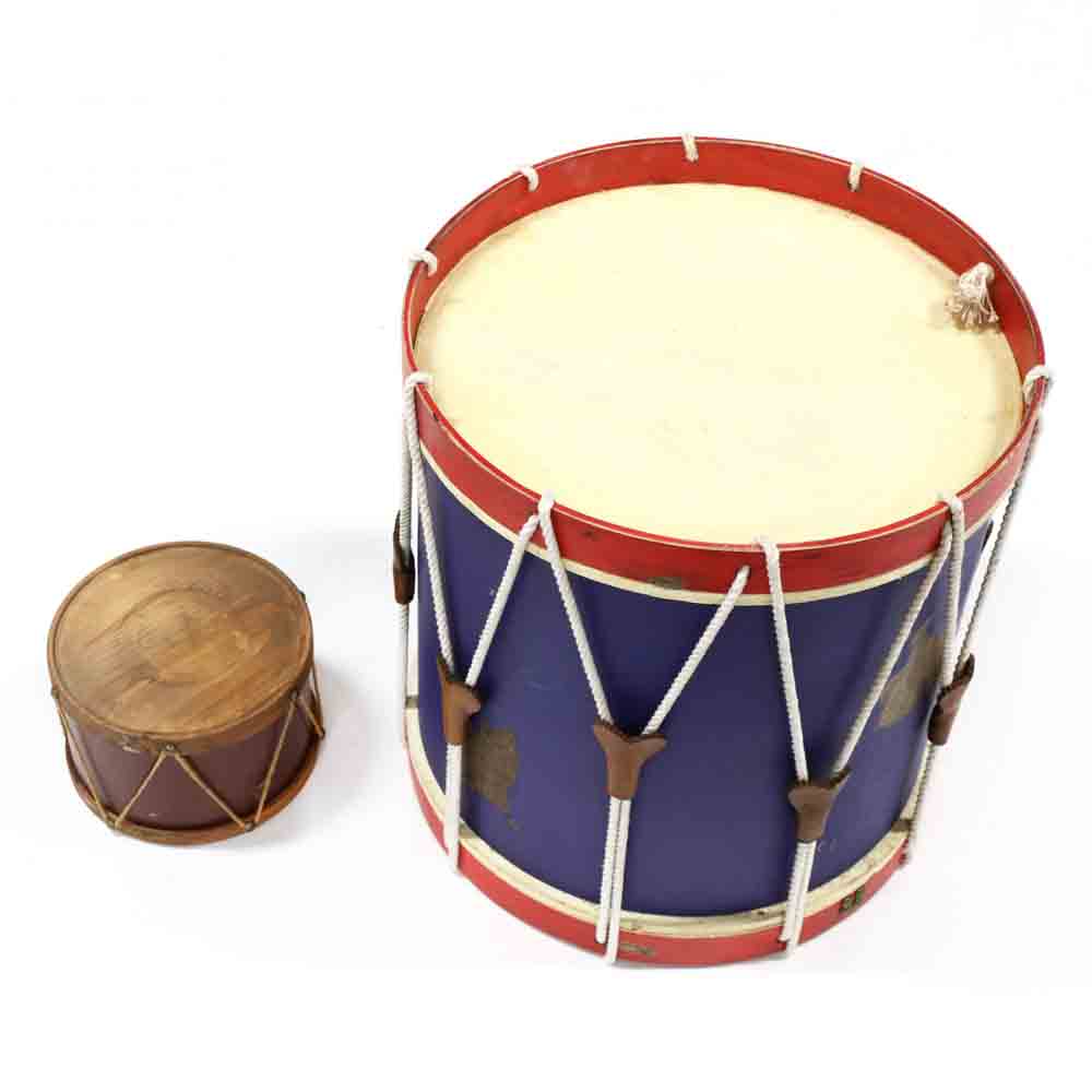 Two Decorative Drums with Faux Heads - Image 2 of 4