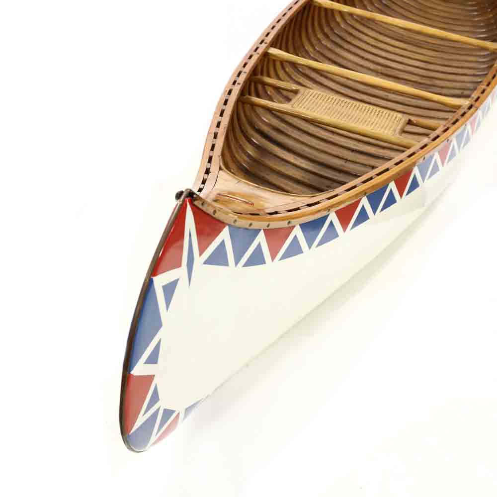 Antique Old Town 17 Foot Painted Canoe - Image 2 of 7