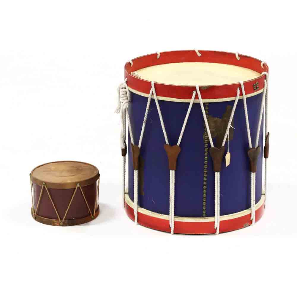 Two Decorative Drums with Faux Heads - Image 3 of 4