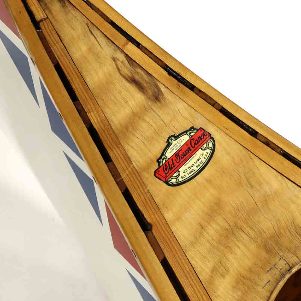 Antique Old Town 17 Foot Painted Canoe - Image 5 of 7