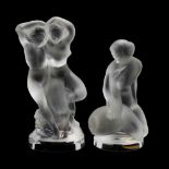 Two Lalique Crystal Figures