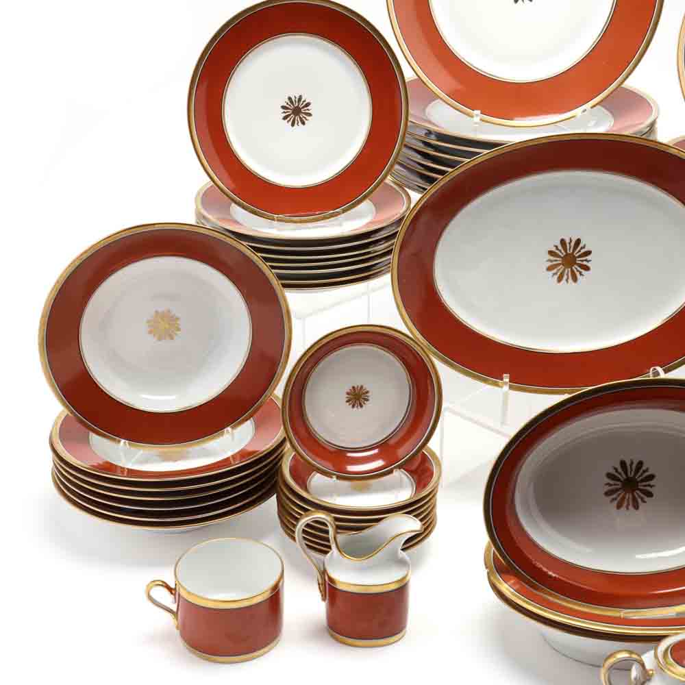 Richard Ginori Dinner Service "Visconte Red" (66 Pieces) - Image 6 of 18