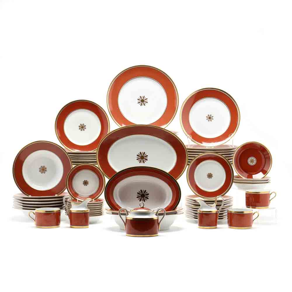 Richard Ginori Dinner Service "Visconte Red" (66 Pieces)