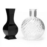 Two Baccarat Crystal Vases