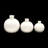 Tiffany & Co., Set of Three Modern Graduated Ceramic Vases