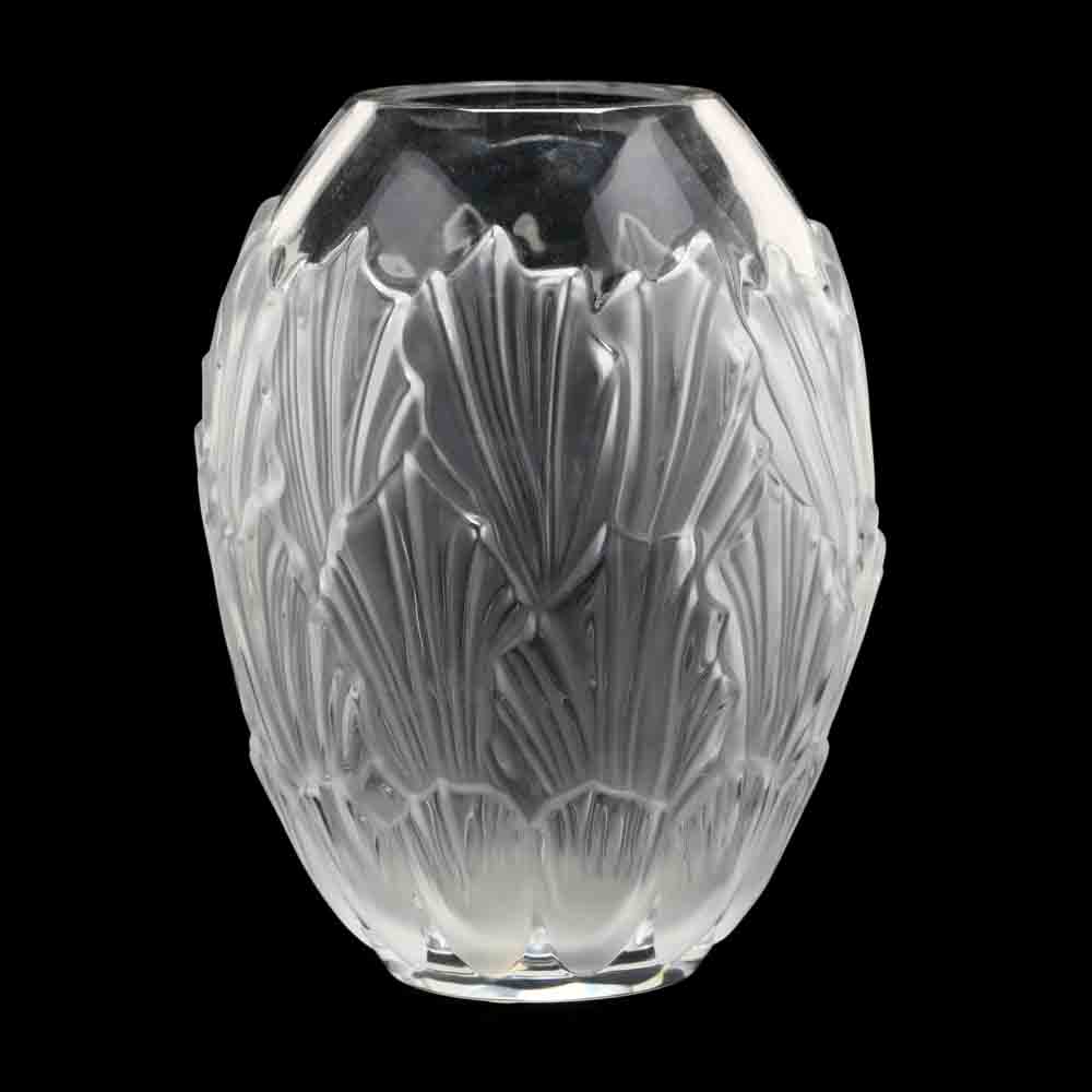 Lalique Sandrift Crystal Vase - Image 3 of 4