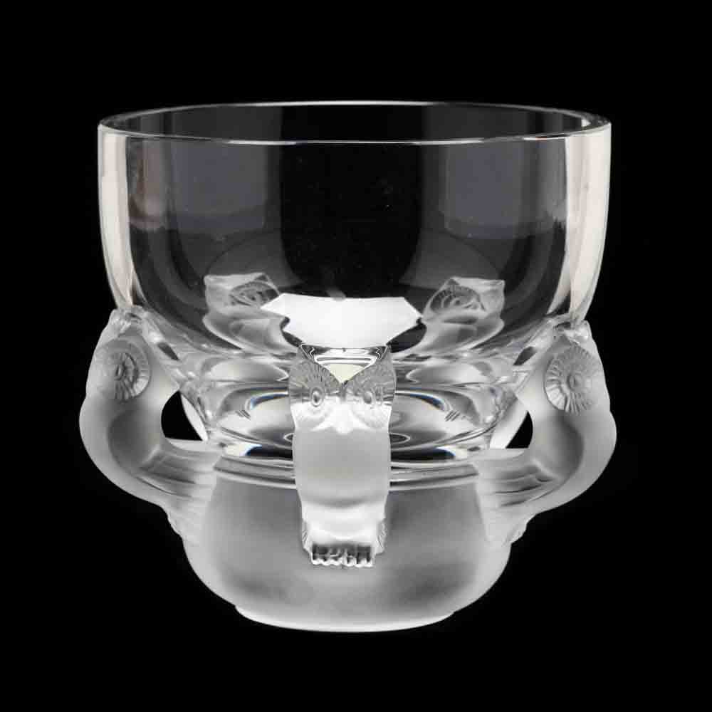 Lalique Hiboux Crystal Bowl