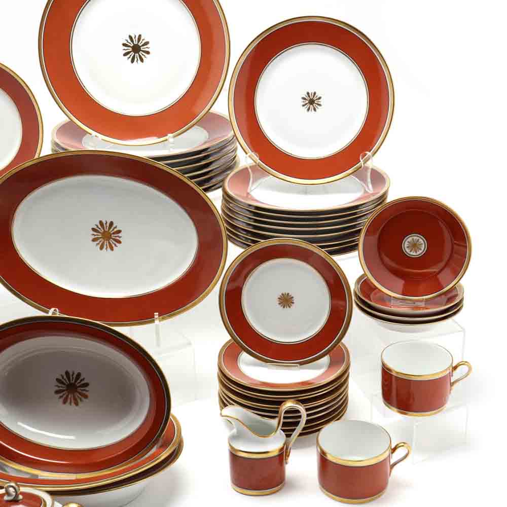 Richard Ginori Dinner Service "Visconte Red" (66 Pieces) - Image 4 of 18