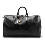 Black Epi Leather Keepall 50, Louis Vuitton