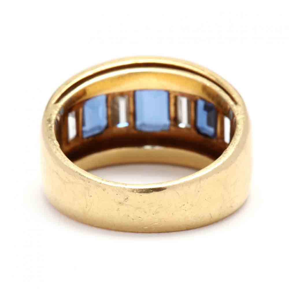 18KT Gold, Sapphire, and Diamond Ring - Image 3 of 5