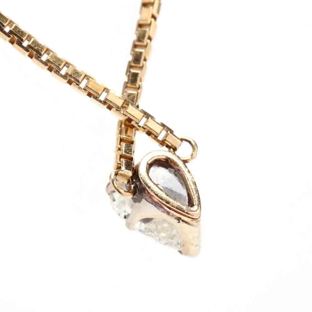 Heart Cut Diamond Pendant Necklace - Image 3 of 6