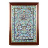 A Framed Mural of Middle Eastern Tiles