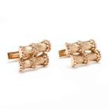 14KT Gold Bamboo Cufflinks