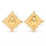 22KT / 18KT Gold Earrings, Jean Mahie