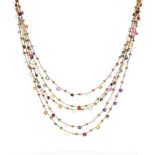18KT Gold and Multi-Gemstone Necklace, Marco Bicego