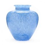 Steuben, Light Blue Cluthra Vase