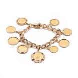 14KT Gold Coin Bracelet