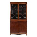 Virginia Federal Mahogany Corner Cupboard