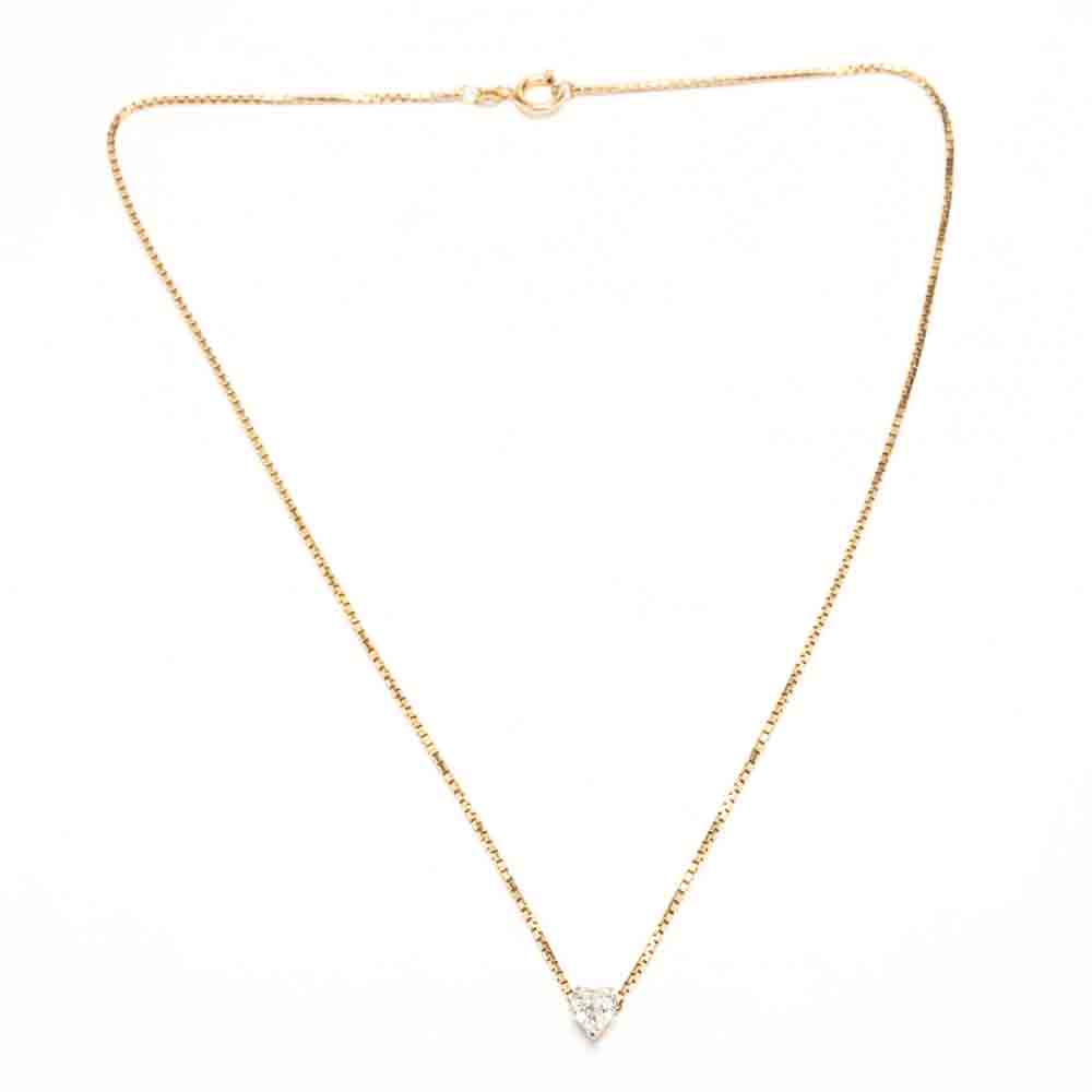 Heart Cut Diamond Pendant Necklace - Image 6 of 6