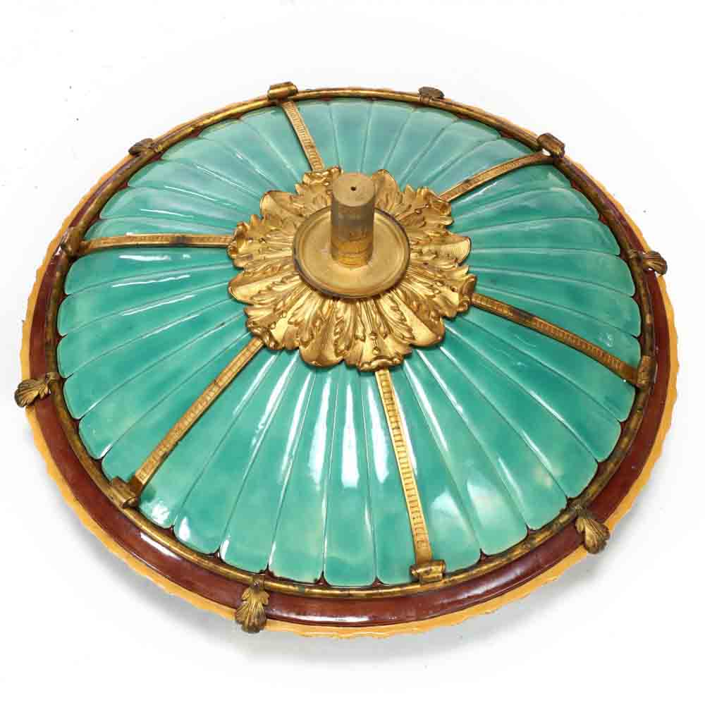 An Important Minton Ormolu Mounted Majolica Jardiniere and Pedestal - Image 7 of 10