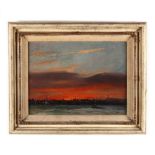 Alfred Mira (NY, 1900-1981), Sunset on the Hudson