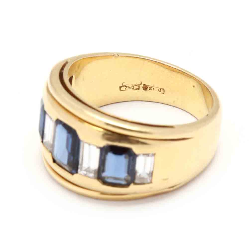 18KT Gold, Sapphire, and Diamond Ring - Image 5 of 5