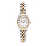 Lady's Two Tone Oyster Perpetual Date Watch, Rolex