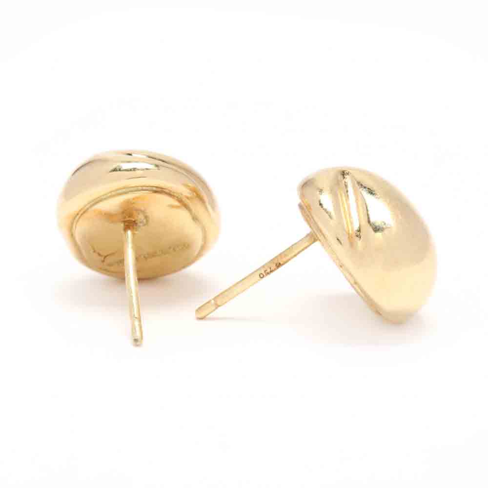 Two Pairs of 18KT Gold Stud Earrings, Tiffany & Co. - Image 4 of 7