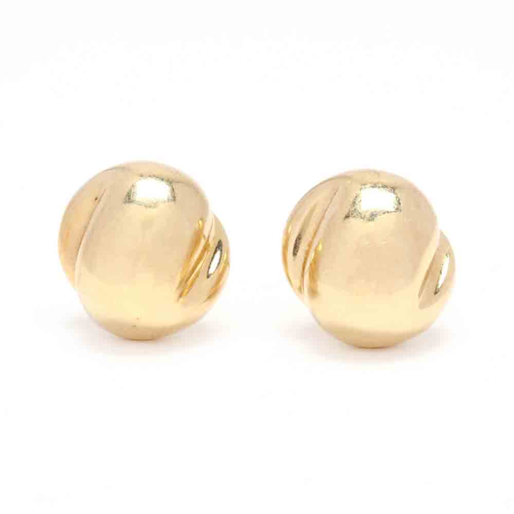 Two Pairs of 18KT Gold Stud Earrings, Tiffany & Co. - Image 3 of 7