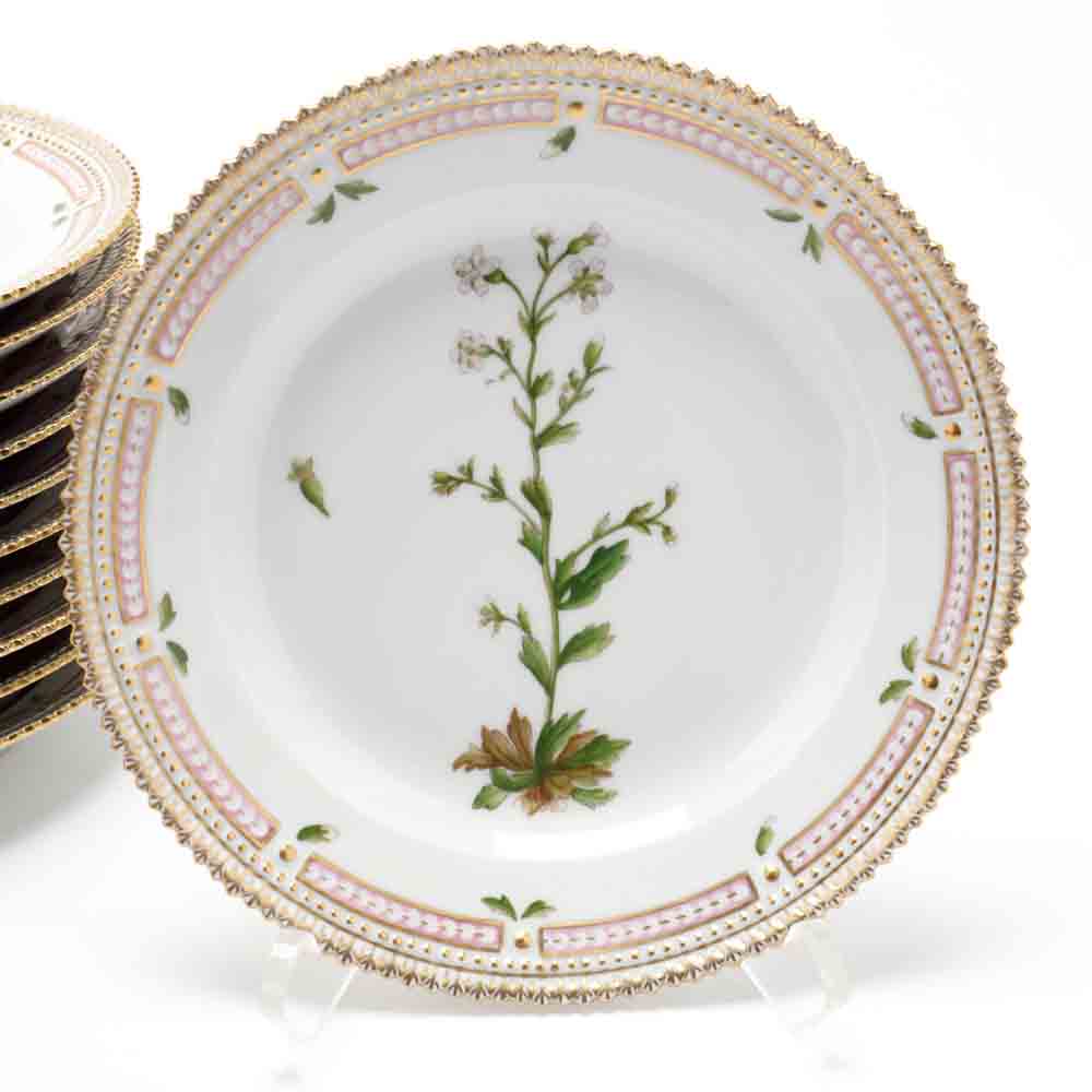 (16) Pieces of Royal Copenhagen Flora Danica Porcelain - Image 17 of 38