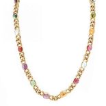 Gold and Multi-Gemstone Necklace